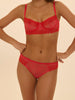Radieuse Bikini Brief - Flamingo Red