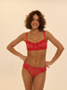Radieuse Bikini Brief - Flamingo Red