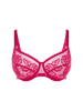 Romance Square Neck Full Cup Bra - Cranberry
