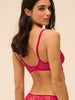 Romance Full Cup Plunge Bra - Cranberry