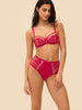 Romance Half Cup Bra - Cranberry