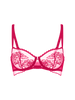 Romance Half Cup Bra - Cranberry