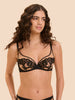 Saga Full Cup Plunge Bra - Black Tattoo