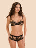 Saga Full Cup Plunge Bra - Black Tattoo