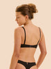 Saga Half Cup Bra - Black Tattoo