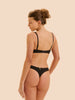 Saga Half Cup Bra - Black Tattoo