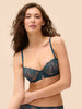 Saga Half Cup Bra - Prestige Blue