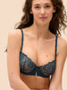 Saga Half Cup Bra - Prestige Blue