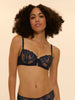 Saga Half Cup Bra - Sapphire Blue