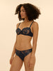 Saga Half Cup Bra - Sapphire Blue