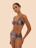Wildora Soft Cup Bar Bikini Top - Animal Print