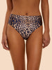 Wildora High Rise Leg Bikini Brief - Animal Print