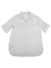 Charmer Cotton Diamond Button Through Shirt - White