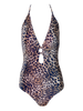 Wildora Double Ring One Piece Swimsuit - Animal Print