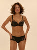 Wish Full Cup Plunge Bra - Black