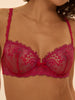 Wish Half Cup Bra - Ombre Red