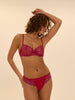 Wish Half Cup Bra - Ombre Red