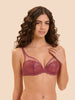 Wish Full Cup Plunge Bra - Santal Pink