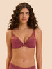 Wish Triangle Push Up Bra - Santal Pink