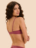 Wish Triangle Push Up Bra - Santal Pink