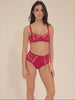 Romance Half Cup Bra - Cranberry