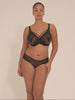 Precieuse Deep Plunge Underwire Bra - Black